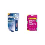 Medplus Stick Kuru ve Çatlamış Dudaklara Onarıcı ve Ferahlatıcı Dudak Bakım Kremi Spf 15 & Stick On Spots Sos Band - 15 Adet Sivilce/akne Patch - Option-1