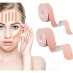 Medpride Beauty Yüz Bölgesi Için Cotton Tape Yüz Yogası Ağrı Sporcu Bandı 5CMX5MT - Ten - 5 cm