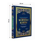 Medrese Kitab Evi 3 ÖZELLİKLİ CAMİ BÜYÜK BOY(25*34) MEALLİ KURANI KERİM,SATIR ALTI KELİME KELİME TÜRKÇE OKUNUŞLU KURAN MAVİ