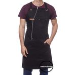 medusaforma Çapraz Askılı Mutfak Önlüğü Master Chef Cafe Şef Garson Aşçı Kuaför Barista Önlük Personel Kıyafeti