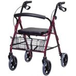 Medwelt Arkalikli Tekerlekli Yürüteç (Walker) TM-H-8026 - 68 cm - Kırmızı