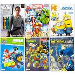 Meet15 Paw Patrol Marvel Avenger Thor Hulk Kaptan Amerika Örümcek Adam Ninja Kaplumbağalar Batman Despicable Me Minions Star Wars içeren Çocuk Boyama ve Etkinlik Kitabı | 6 Farklı Jumbo Kitap