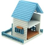 Meetsue 1:12 Ölçekli Dıy Ahşap Dollhouse El Sanatları Minyatür Proje Oyuncak Hediyeler Mavi (Yurt Dışından)