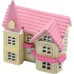Meetsue 1:12 Ölçekli Dıy Ahşap Dollhouse El Sanatları Minyatür Proje Oyuncak Hediyeler Pembe (Yurt Dışından)