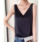 Mefa Saten Bluz - XS - 5-Siyah