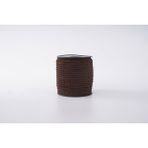 Mefaks Tekstil 3mm Polyester Kordon İp 25 Metre | Makrome & Örgü İpi - Acı Kahve 014