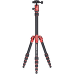 Mefoto Red A0350Q0R BackPacker Travel Tripod Kit