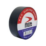 Meg 17 mm x 3 mt Renkli ve Siyah Elektrik Bandı