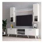 Mega 180 lik Kapaklı Raflı Tv Ünitesi Beyaz - TVU0201
