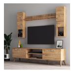 Mega 180 lik Kapaklı Raflı Tv Ünitesi Çam - TVU0202