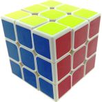 Mega 3x3x3-6,8 cm Beyaz Zemin üzeri Renkli Zeka Küpü