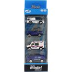 Mega 4'lü Die Cast Polis Seti
