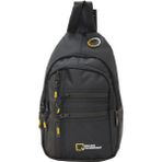 Mega Bag M 1022 Mega Bag Unisex Göğüs Çapraz Çanta, Body Bag - 16x29x6 - Siyah