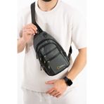 MEGA BAG THE NORTHWEST 1022 Erkek Bodybag Çapraz Omuz Çantası Su İtici Kumaş Çok Bölmeli Günlük Kullanım 3 Litre