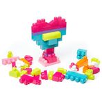 Mega Bloks DCH54 Bloks 60'lı Blok Torbaları Pembe First Builders