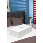 Mega Boy Baza Altı Gri Çizgili Hurç 74 x 46 x 22 cm - 1 Parça