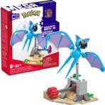 Mega brands Pokémon Yapı Oyuncak Seti, Zubat'ın Gece Yarısı Uçuşu, 61 Parça, 1 Poseable Karakter, 5 İnç Boyunda, Çocuklar İçin