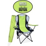 Mega Büyük Kamp Sandalyesi Xl Kamp Sandalyesi Katlanır Sandalye Yeşil - 6456 Ecorce Tube Marron - Polyester