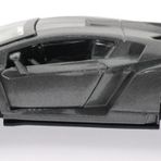 Mega Çek Bırak Gri Metal Spor Araba SL6607B Oyuncak Araba