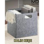 Mega Design Kalın Keçe Organizer Dolap Içi Düzenleyici 30 x 30 x 30 cm - Gri