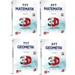 Mega Kitap 3D Yayınları Tyt Ayt Matematik Geometri Soru Bankası Seti Yeni 2021