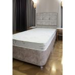 Mega Life 15 cm Tek Kişilik Sünger Baza Yatağı, Unisex Full Ortopedik Yataklar, Lux Çocuk Baza Yatak - Beyaz - 80 x 190 cm