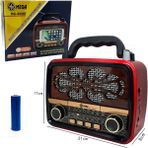 Mega MG-860BT Nostaljik Radyo - Kırmızı