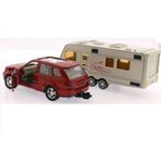 Mega MK1021 Kırmızı Metal Araçlı Karavan