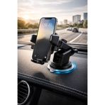 Mega Oto Market 360° Dönebilen Araç İçi ve Masaüstü Telefon Tutucu – Güçlü Vantuzlu Çok Yönlü Oto Te