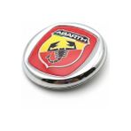 Mega Oto Market Abarth Metal Araç Amblemi Krom Çerçeveli Oto Panjur Bagaj Logo Arma - Renkli - 8 cm
