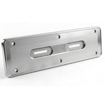 Mega Oto Market Krom Renk Paslanmaz Plastik Hummer Plakalık 55Cm X 14Cm 2 Adet