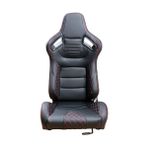 Mega Oto Market Recaro Model Deri Oto Yarış Koltuğu Siyah Spor Koltuk Takımı 2'li Set Jbr1053