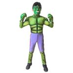 Mega Oyuncak Yeşil Dev Hulk Kostüm 3D Kabartma 7-9 Yaş - 7 - 9 Yaş