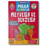 Mega Pedagog Onaylı Meyveler Ve Sebzeler Boyama Zamanı Etkinlikli Boyama Kitabı