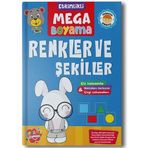 Mega Pedagog Onaylı Renkler Ve Şekiller Boyama Zamanı Etkinlikli Boyama Kitabı