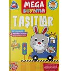 Mega Pedagog Onaylı Taşıtlar Boyama Zamanı Etkinlikli Boyama Kitabı
