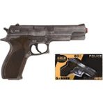 MEGA Police Pistol 8 Shots Old Silver Oyuncak Metal Kapsül Patlatan Polis Tabancası