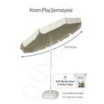 MEGA ŞEMSİYE 10 Telli Kalın Polyester Kumaşlı Balkon, Plaj Şemsiyesi (bidon Hariç) Taşıma çantası hediyeli