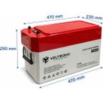 Megacell / VOLTRONİC 12.8 V 315 Ah Lityum Demir Fosfat AKÜ(LIFEP04-PRİZMATİK Hücreli