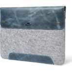 Megagear Deri ve Keçeli 13.3" Macbook Pro Kılıfı - 37 x 27,7 x 1,6 cm - Lacivert