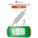MEGAHAWK DC 12V 3W Yeşil Modül Parmak LED Su Geçirmez Tabela Aydınlatma Dekoratif LED Modül 1 Adet