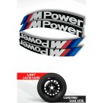 Megahawk M Power Motosiklet Ve Otomobil Araç 3D Oto Lastik Yazısı Sticker Arma 4 Adet