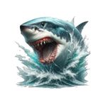 Megaladon 19 Cm Dev Köpek Balığı Resmi Araba Sticker Yapıştırması Mdx4