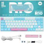 MEGALODON R10 Mekanik Klavye Full Anti-Ghosting Hot Swap Blue Switch Oyuncu Klavyesi (Türkçe) Buz Mavisi Işık