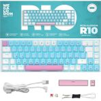Megalodon R10 Mekanik Oyuncu Klavyesi Full Anti-Ghosting Hot Swap Red Switch Buz Mavisi Işıklandırma (Türkçeq) - 001-Renkli