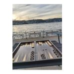 megame Sevgililer Günü İçin Ahşap Pullu Tavla, Ahsap Tavla, Star Oyun , Ceviz Tavla, Lüx Cilalı Tavla