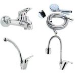 Megamix Mutfak Lavabo Banyo Duş Bataryası 5 Parça Set