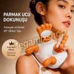 Megamix Ovmalı Isıtıcılı Insan Eli Şeklinde Şarjlı Boyun Omuz Masaj Aleti | Titreşimli Akıllı Masaj Cihazı