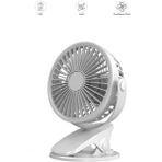 Megamus F-07 Klips Tanvanlı Beyaz Fan Vantilatör
