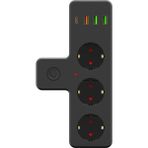 Megamus Ftr-12 3'li Termal Akım Korumalı Priz 3 USB 1 Type-C 20W Pd Giriş Siyah